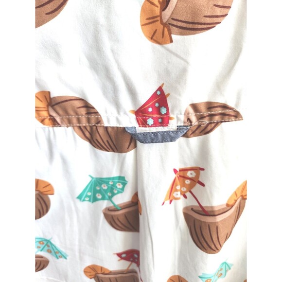 Huntington Beach Club Mens Shirt Tropical Hawaiian Short Sleeve Button Up XL - Picture 6 of 6